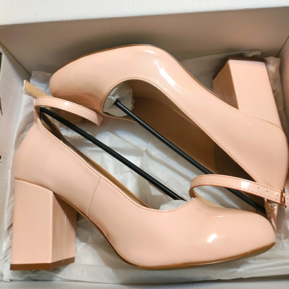 9.5W Torrid Blush Heel with Ankle Strap
